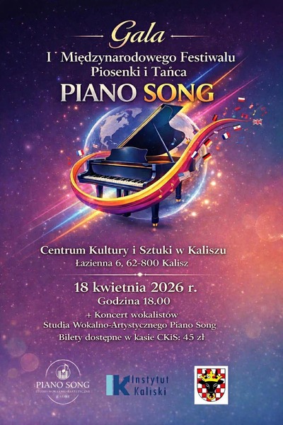 Plakat wydarzenia:  Gala I Międzynarodowego Festiwalu Piosenki i Tańca 