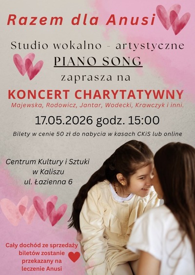 Plakat wydarzenia:  Razem dla Anusi 